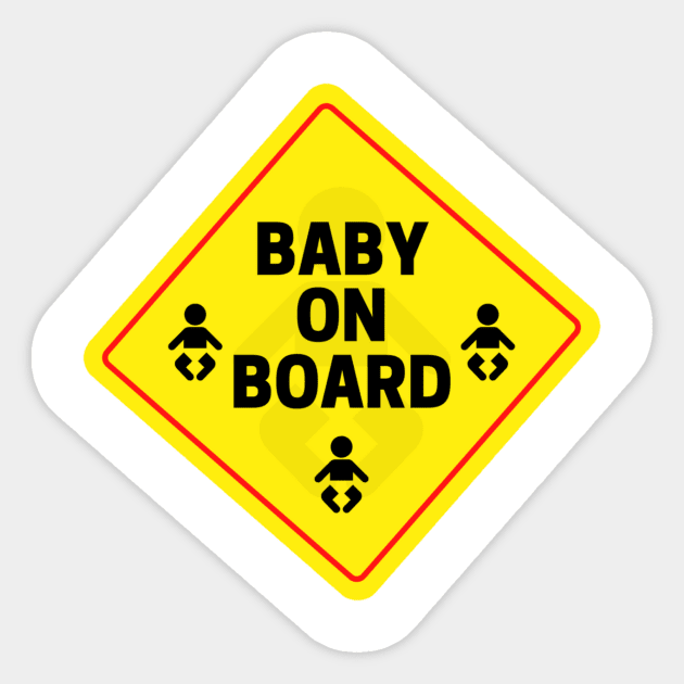 Baby on board Sticker by nahiidul